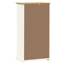 vidaXL VIGO fehér tömör fenyőfa könyvespolc 60x35x114,5 cm