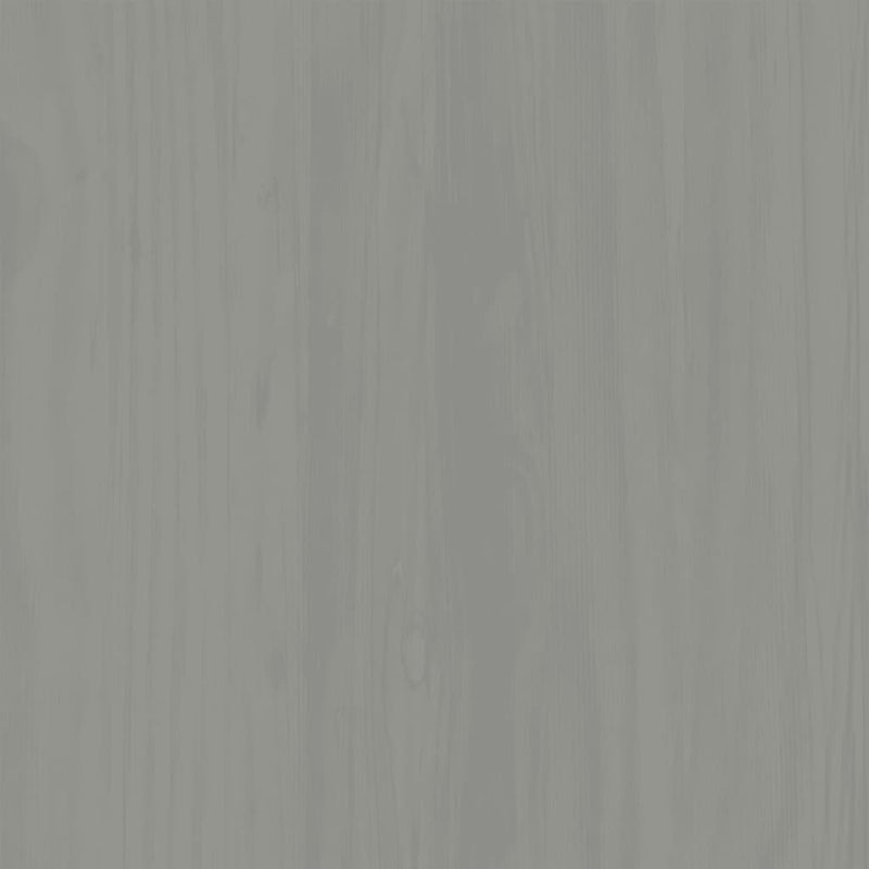 vidaXL VIGO szürke üvegvitrines tömör fenyőfa szekrény 85x35x170 cm