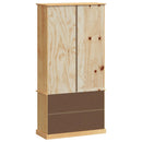 vidaXL VIGO tömör fenyőfa könyvespolc 85x35x170 cm