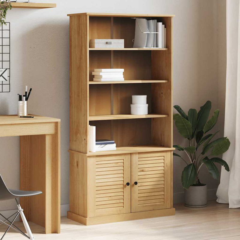 vidaXL VIGO tömör fenyőfa könyvespolc 85x35x170 cm