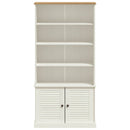 vidaXL VIGO fehér tömör fenyőfa könyvespolc 85x35x170 cm