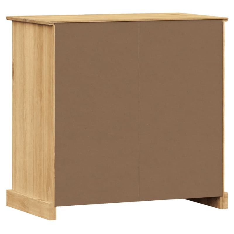 vidaXL VIGO tömör fenyőfa fiókos tálalószekrény 78x40x75 cm