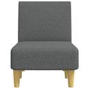 vidaXL sötétszürke szövet dívány