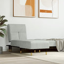 vidaXL világosszürke bársonydívány