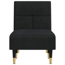 vidaXL fekete bársonydívány