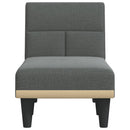 vidaXL sötétszürke szövet dívány