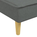 vidaXL sötétszürke szövetdívány