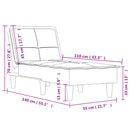 vidaXL sötétszürke bársonydívány