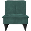 vidaXL sötétzöld bársonydívány