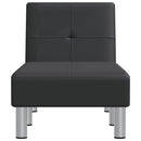 vidaXL fekete műbőr dívány