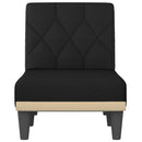 vidaXL fekete szövetdívány