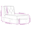 vidaXL kék bársonydívány