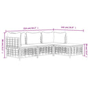 vidaXL 4 részes antracitszürke polyrattan kerti ülőgarnitúra párnákkal