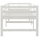 vidaXL fehér tömör fenyőfa ágy matrac nélkül 90 x 200 cm