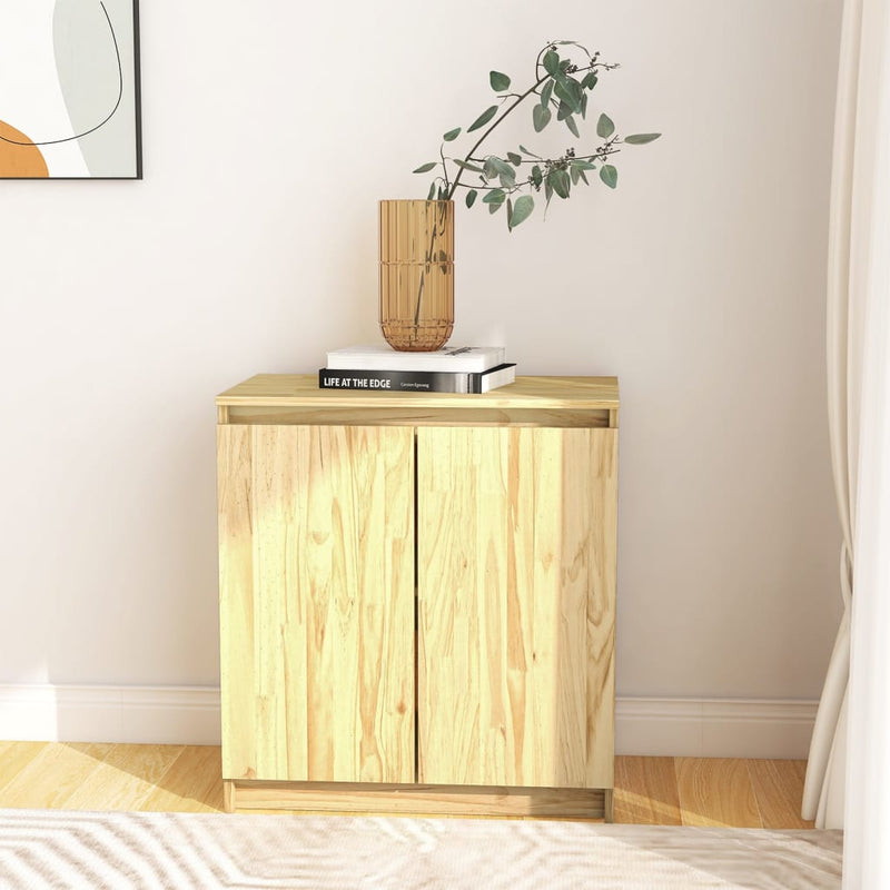 vidaXL tömör fenyőfa kisszekrény 60x36x65 cm