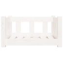 vidaXL fehér tömör fenyőfa kutyaágy 55,5x45,5x28 cm