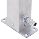 vidaXL rozsdamentes acél négyzetes kerti oszlop típusú vízcsap 40 cm