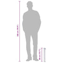 vidaXL rozsdamentes acél négyzetes kerti oszlop típusú vízcsap 40 cm