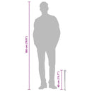 vidaXL kerek rozsdamentes acél kerti oszlop típusú vízcsap 40 cm