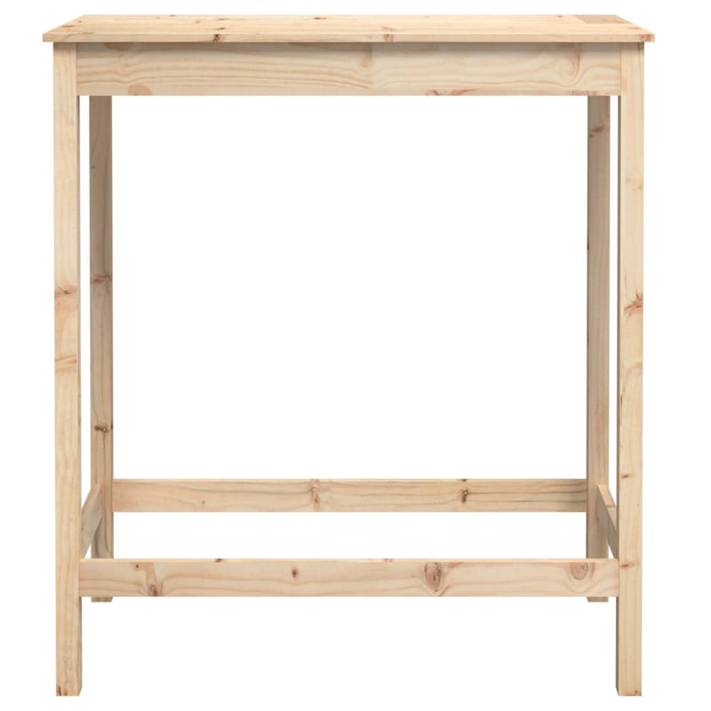 vidaXL tömör fenyőfa bárasztal 100 x 50 x 110 cm