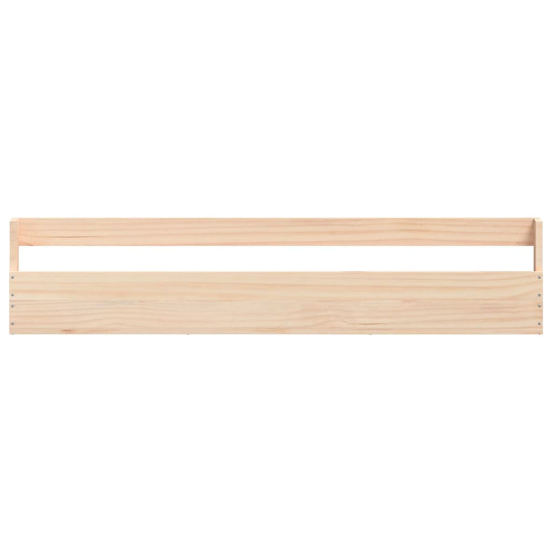 vidaXL 2 db tömör fenyőfa fali cipőtartó 110 x 9 x 23 cm