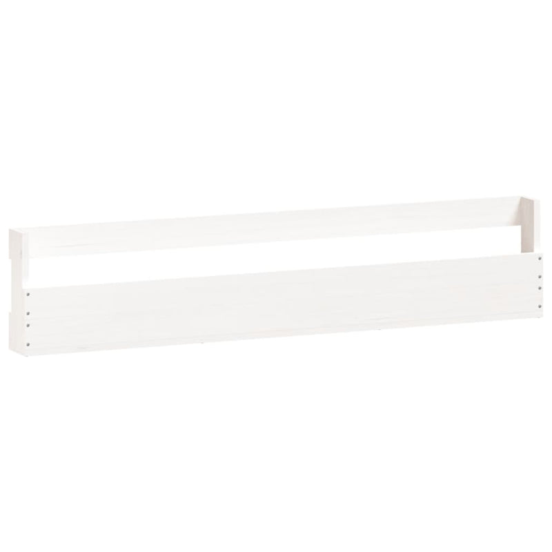 vidaXL 2 db fehér tömör fenyőfa fali cipőtartó 110 x 9 x 23 cm