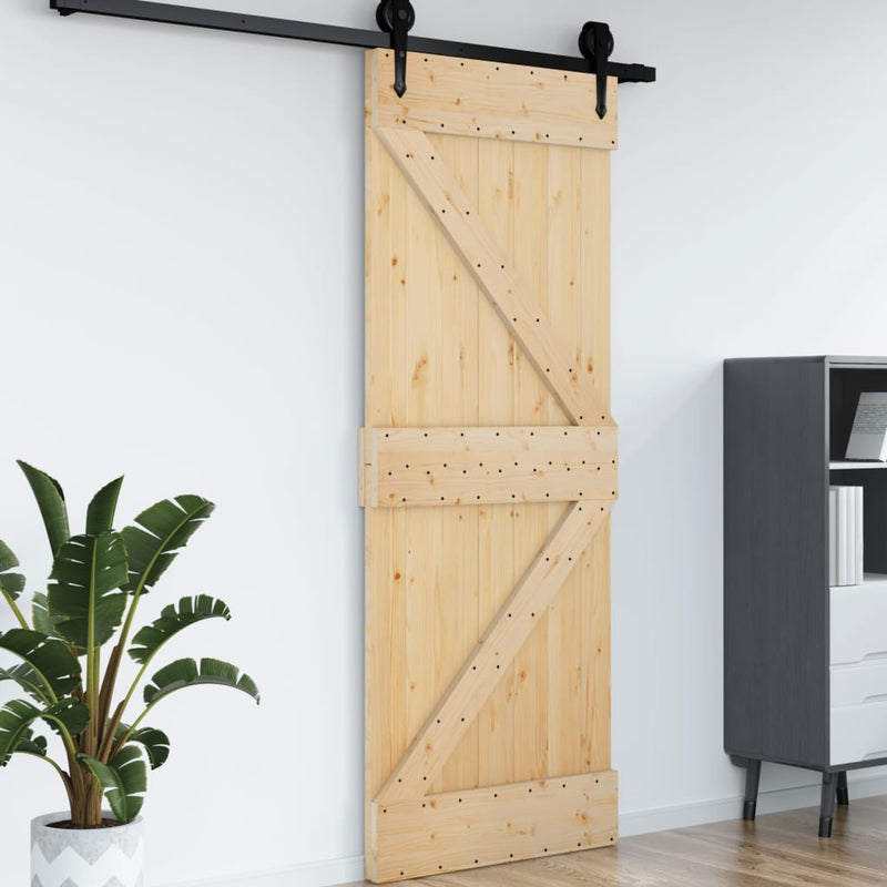 vidaXL NARVIK tömör fenyőfa ajtó 70 x 210 cm