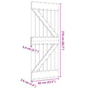 vidaXL NARVIK tömör fenyőfa ajtó 85 x 210 cm