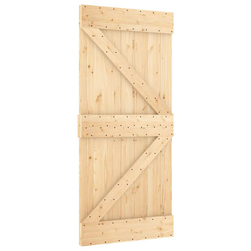 vidaXL NARVIK tömör fenyőfa ajtó 95 x 210 cm