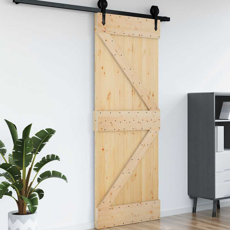 vidaXL NARVIK tömör fenyőfa ajtó 95 x 210 cm
