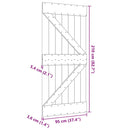 vidaXL NARVIK tömör fenyőfa ajtó 95 x 210 cm