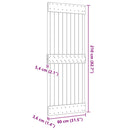 vidaXL NARVIK tömör fenyőfa ajtó 80 x 210 cm