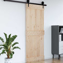 vidaXL Ajtó NARVIK Természetes 80 x 210 cm Szilárd Fenyőfa