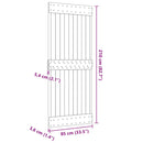 vidaXL NARVIK tömör fenyőfa ajtó 85 x 210 cm