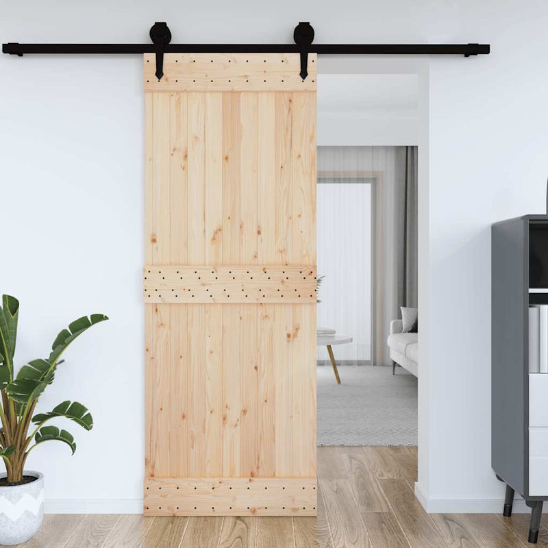 vidaXL NARVIK tömör fenyőfa ajtó 85 x 210 cm