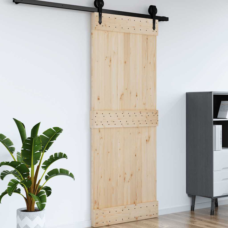 vidaXL NARVIK tömör fenyőfa ajtó 90 x 210 cm