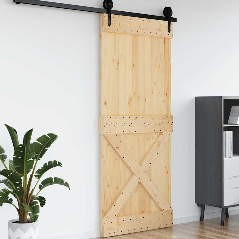vidaXL NARVIK tömör fenyőfa ajtó 95 x 210 cm