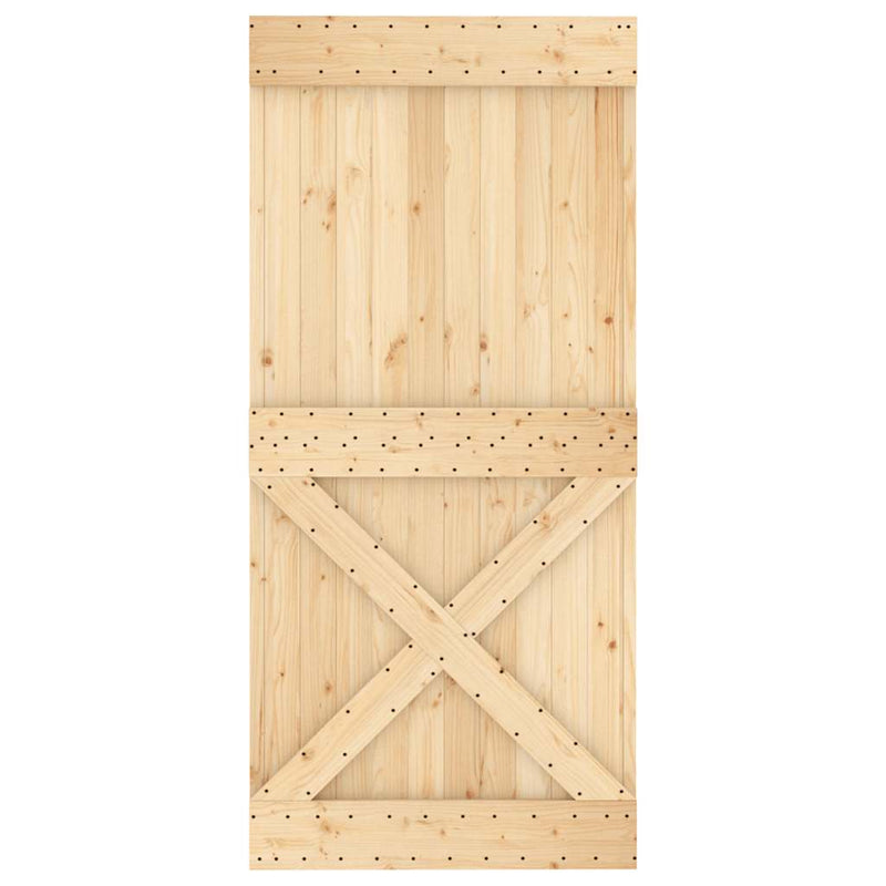 vidaXL NARVIK tömör fenyőfa ajtó 95 x 210 cm