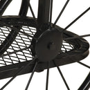 vidaXL tömör mangófa és vas tálalóasztal 112x36x76 cm