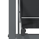 vidaXL 6 db fekete textilén és acél kerti szék 55x61,5x90 cm