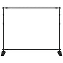 vidaXL 2 db fekete acél háttérállvány 254 x 243 cm