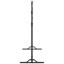 vidaXL 2 db fekete acél háttérállvány 254 x 243 cm