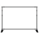 vidaXL 2 db fekete acél háttérállvány 305 x 243 cm