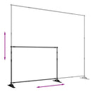 vidaXL 2 db fekete acél háttérállvány 305 x 243 cm