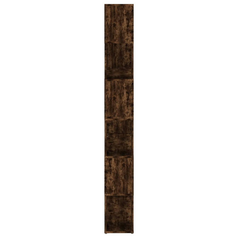 vidaXL füstös tölgy színű térelválasztó könyvszekrény 100x24x188 cm