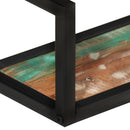 vidaXL 2 db tömör újrahasznosított fa és vas fali polc 110x17x17 cm