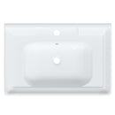vidaXL fehér négyszögletű kerámia fürdőszobai mosdókagyló 71x48x23 cm