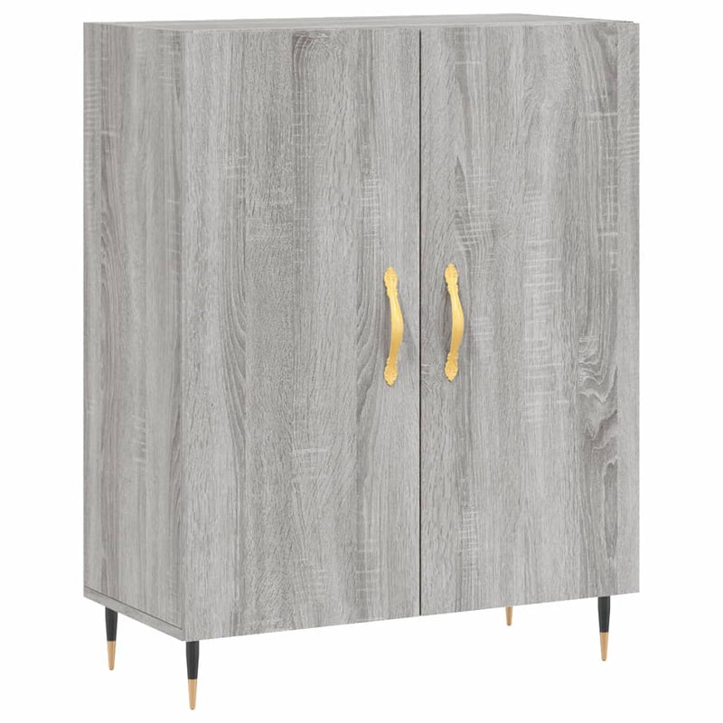 vidaXL szürke sonoma színű szerelt fa tálalószekrény 69,5 x 34 x 90 cm