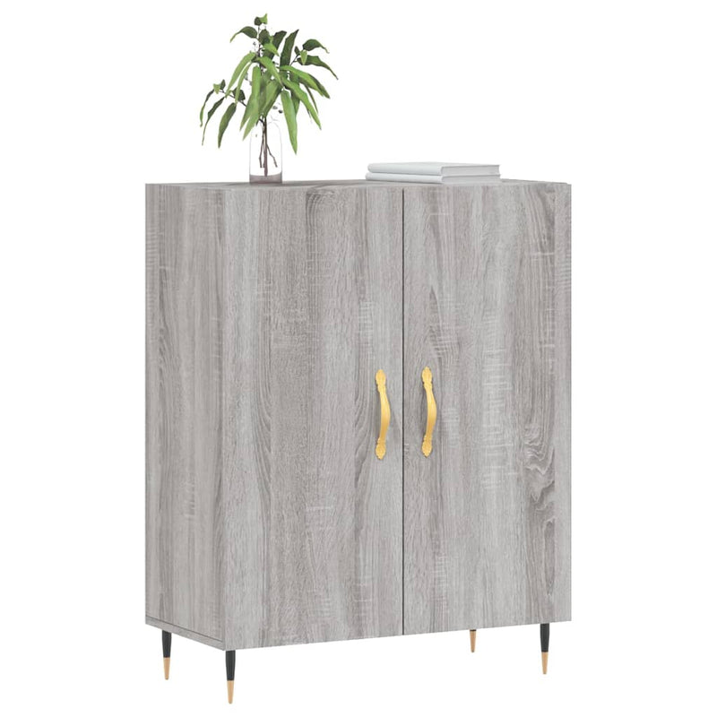 vidaXL szürke sonoma színű szerelt fa tálalószekrény 69,5 x 34 x 90 cm