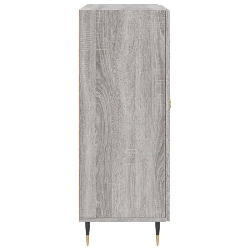 vidaXL szürke sonoma színű szerelt fa tálalószekrény 69,5 x 34 x 90 cm